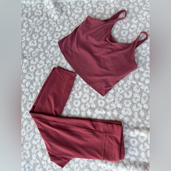 Lulu lemon rose color running leggings 25” - Picture 6 of 6